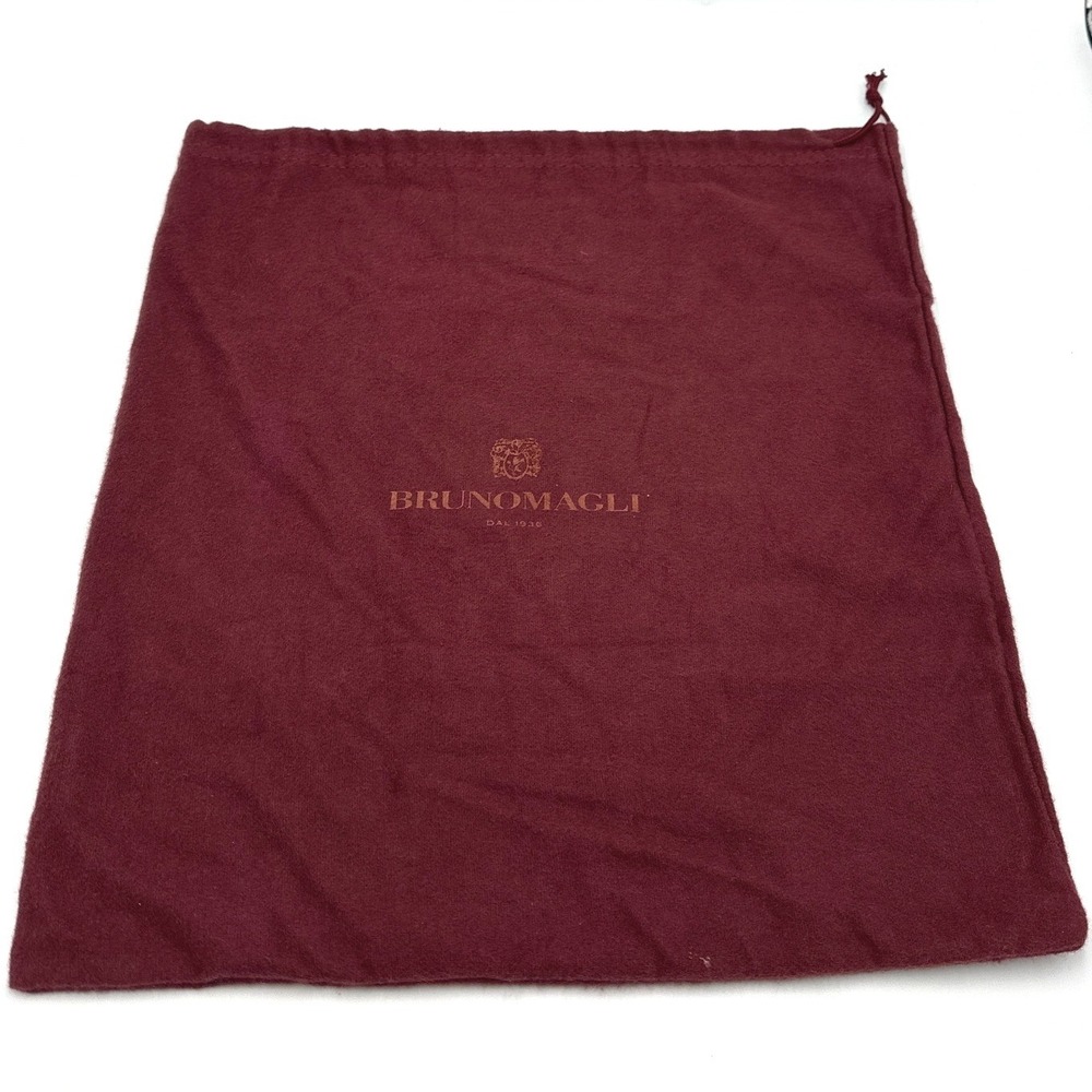 Bruno Magli Burgundy Flannel Drawstring Dust Bag for Shoes or Handbags 14.5x13.5